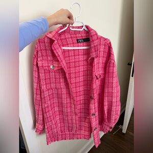 Zara pink shacket - super cute